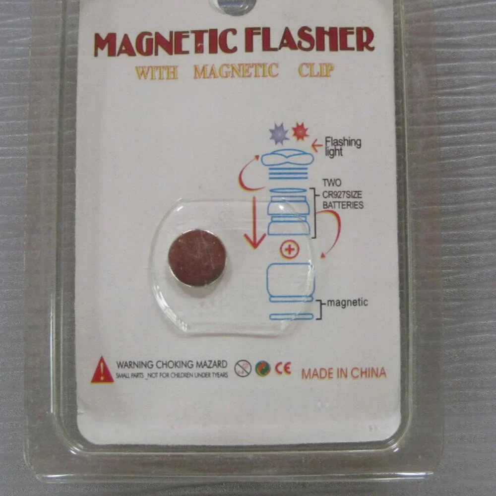 Football Pin Magnetic Body Light Super Bright Flashing Jewelry Lot of 4